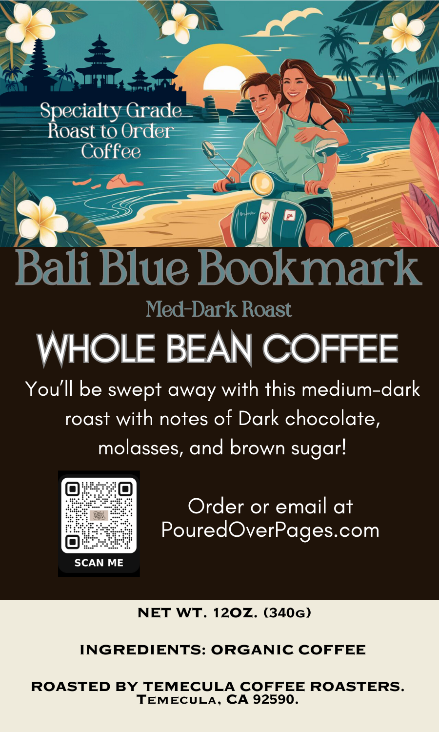 Bali Blue Bookmark