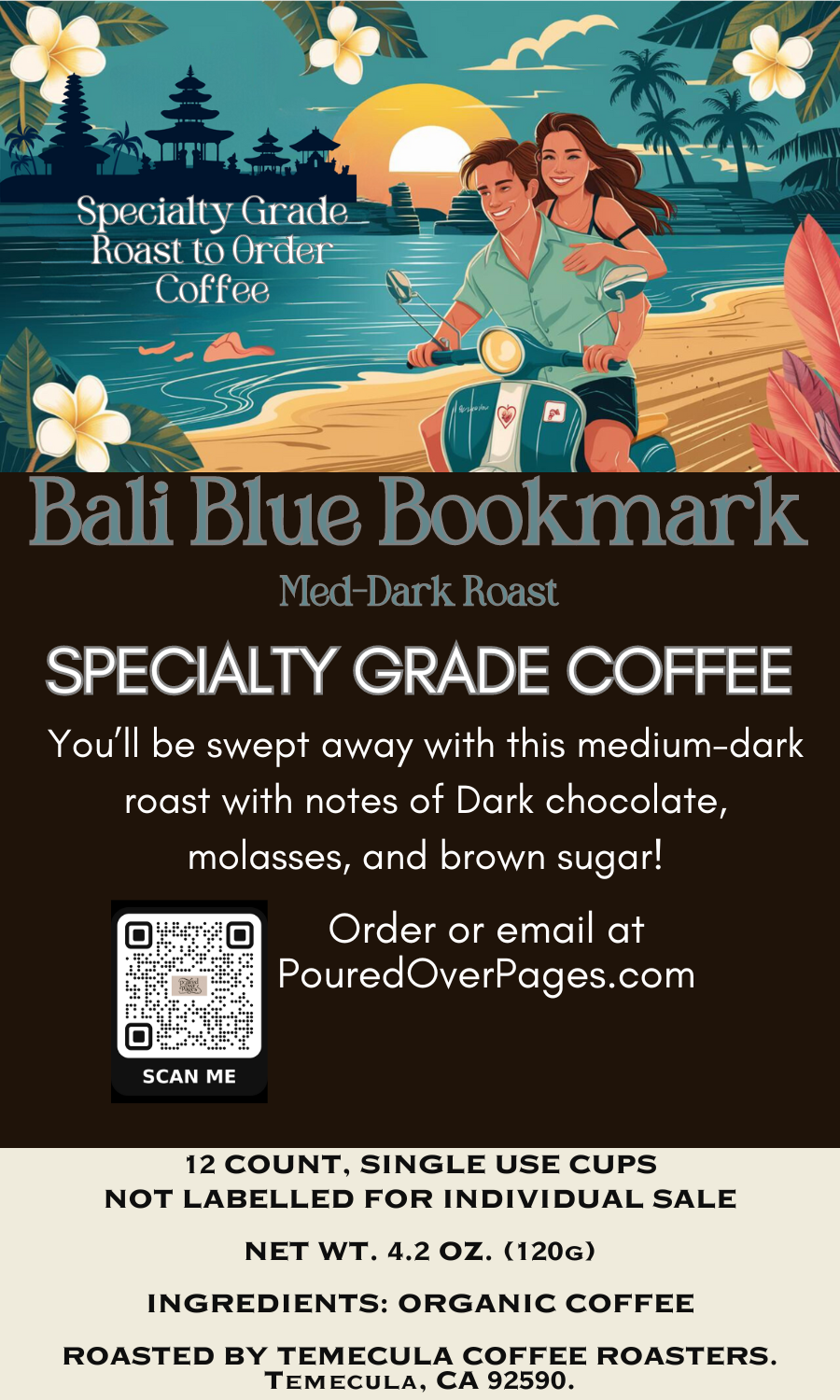 Bali Blue Bookmark